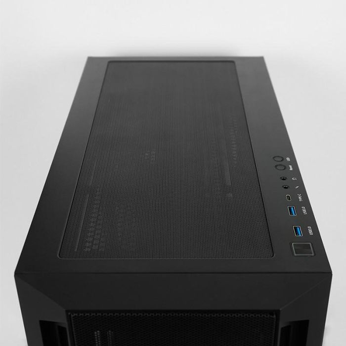 Chieftec GA-01B-M-OP Caja Gaming Midi Tower ATX Negra para PC de Juego con Panel de Vidrio Templado 5