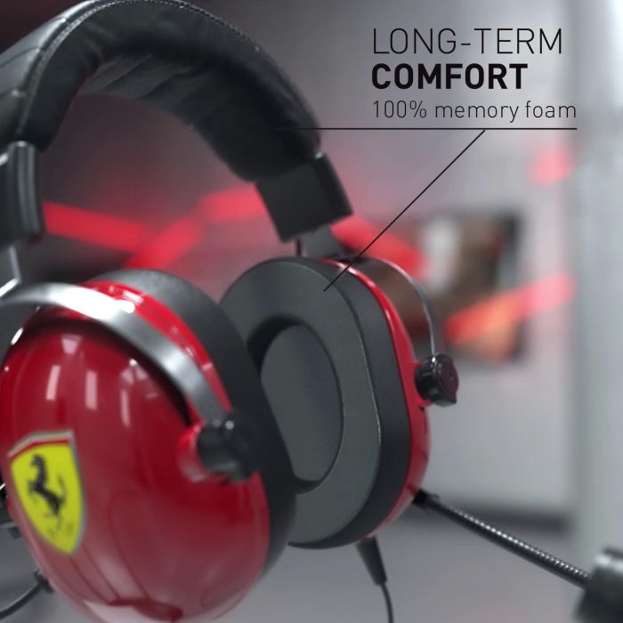 Auricular con Micrófono Gaming Thrustmaster Rojo 3 m 9 Auricular con Micrófono Gaming Thrustmaster Rojo 3 m 9
