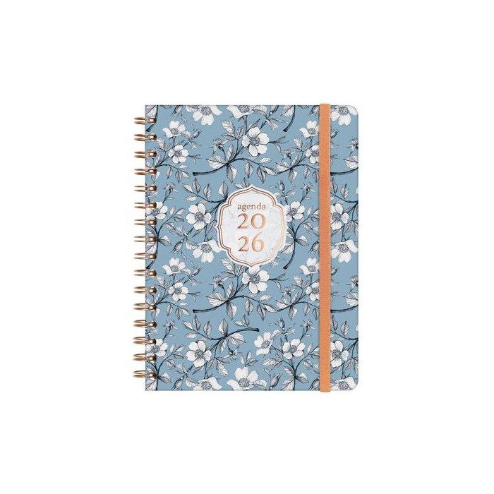 Agenda Anual (2026) Catalan Finocam Espiral You Wire-O Tapa Extra Con Goma E10 155X212 S/V Apais. Cotton
