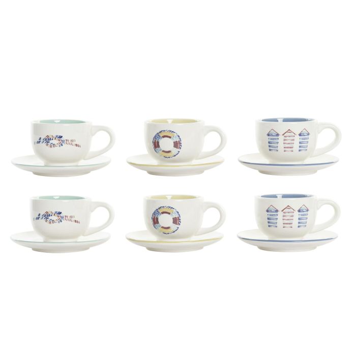 Cafe Mediterraneo DKD Home Decor Azul Verde 20 x 20 x 23 cm Set de 6 1