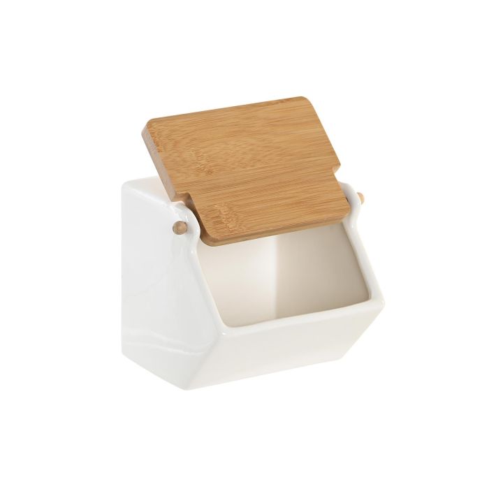 Salero con Tapa DKD Home Decor 12,5 x 14 x 12 cm Natural Porcelana Blanco 1 Salero con Tapa DKD Home Decor 12,5 x 14 x 12 cm Natural Porcelana Blanco 1