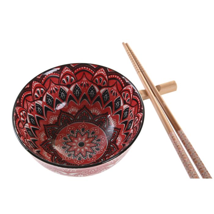 Sushi Oriental DKD Home Decor Rosa 21 x 7 x 30 cm Set de 6 2