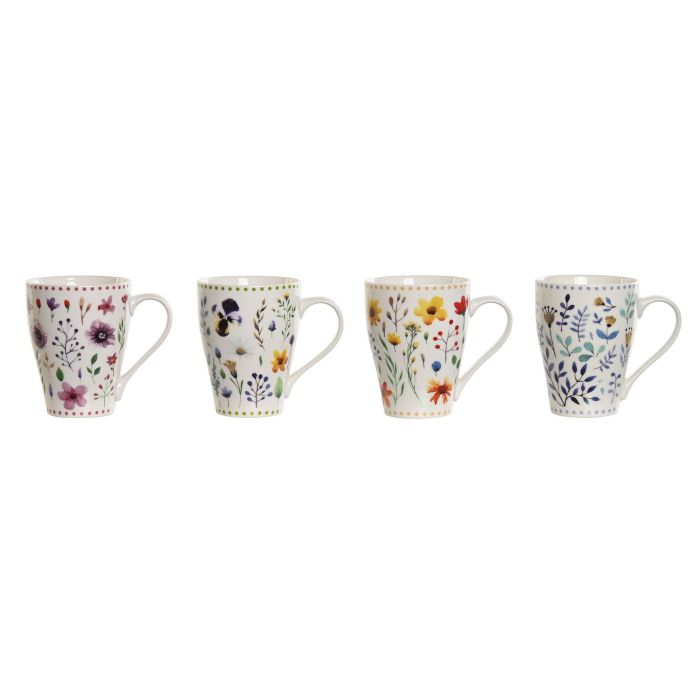 Mug Shabby DKD Home Decor Multicolor 8.5 x 11 x 12 cm (6 Unidades)