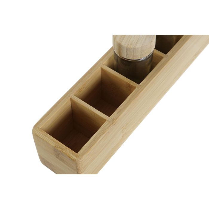 Especiero Basicos DKD Home Decor Natural 6.5 x 6.5 x 32.5 cm Set de 7 (2 Unidades) 2