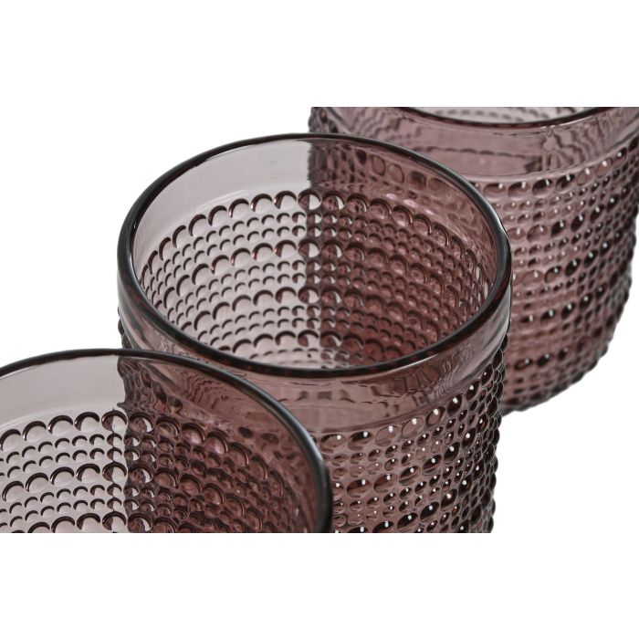 Vaso Basicos DKD Home Decor Rosa 8 x 10 x 8 cm Set de 6 (2 Unidades) 2