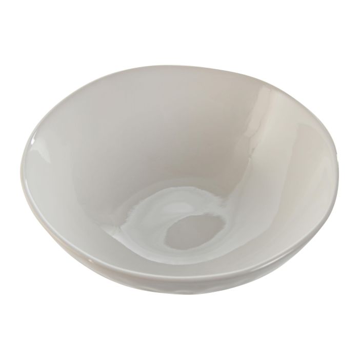 Plato Moderno DKD Home Decor Blanco 18.5 x 5.8 x 18.5 cm (12 Unidades) 1