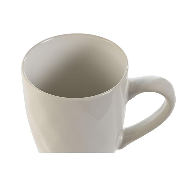 Mug Moderno DKD Home Decor Blanco 8.5 x 10.5 x 13 cm (12 Unidades) 2