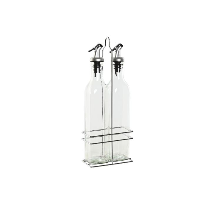 Aceitera Vinagrera Basicos DKD Home Decor Transparente 6.8 x 32 x 13 cm Set de 2 (4 Unidades) 3