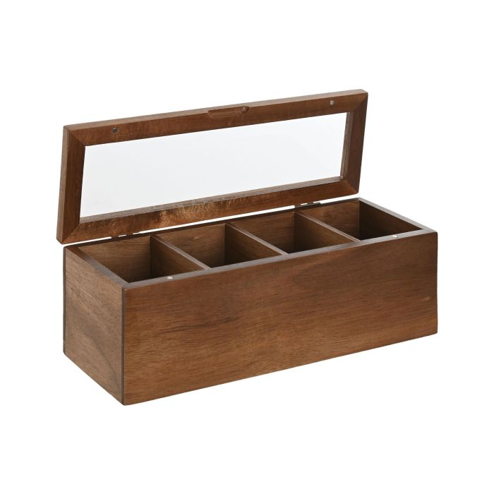 Caja Infusiones Basicos DKD Home Decor Natural 9 x 9 x 26.5 cm 2