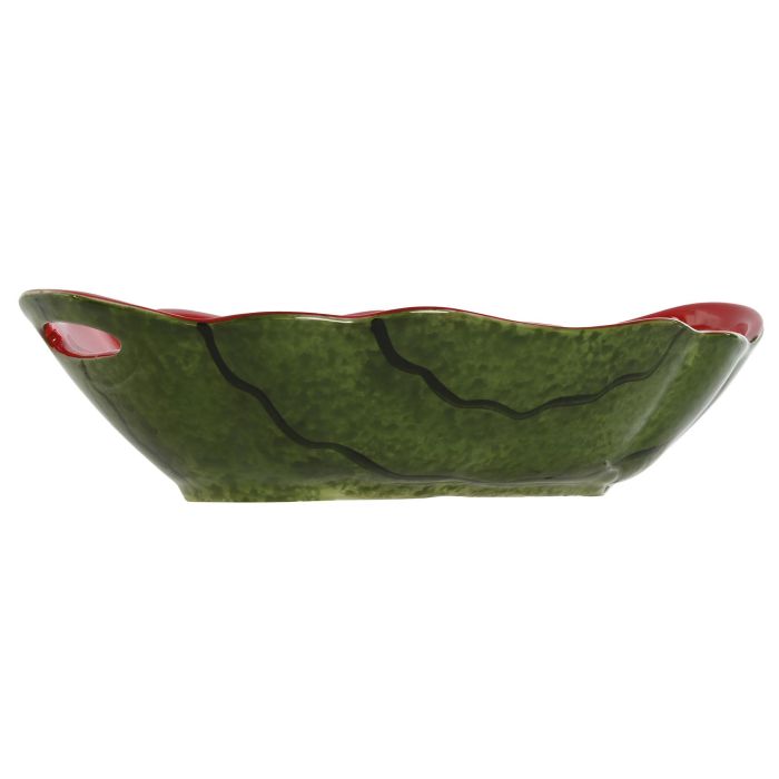 Bol Tropical DKD Home Decor Verde Rojo 19.5 x 7.5 x 30 cm 2