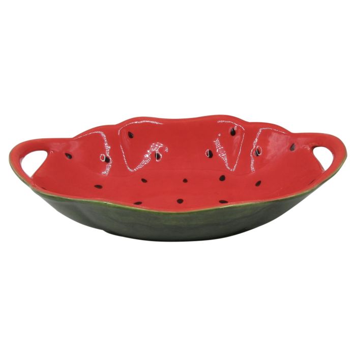 Bol Tropical DKD Home Decor Verde Rojo 19.5 x 7.5 x 30 cm