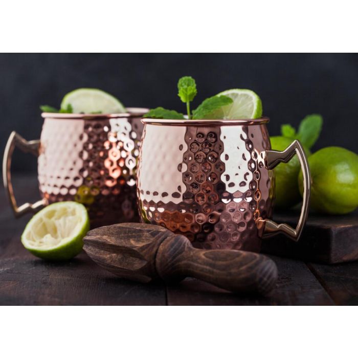 Mug Loft DKD Home Decor Cobrizo Dorado 9.5 x 9 x 12 cm Set de 2 2