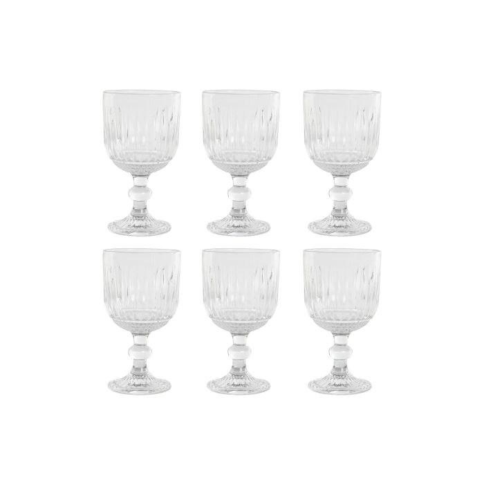 Copa Basicos DKD Home Decor Transparente 9 x 16.5 x 9 cm Set de 6 (2 Unidades)