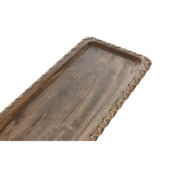 Centro Mesa Colonial DKD Home Decor Natural 13 x 1.25 x 33 cm 1