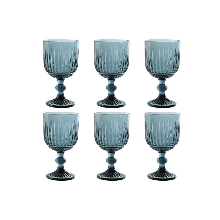 Copa Basicos DKD Home Decor Azul 8.8 x 16.3 x 8.8 cm Set de 6