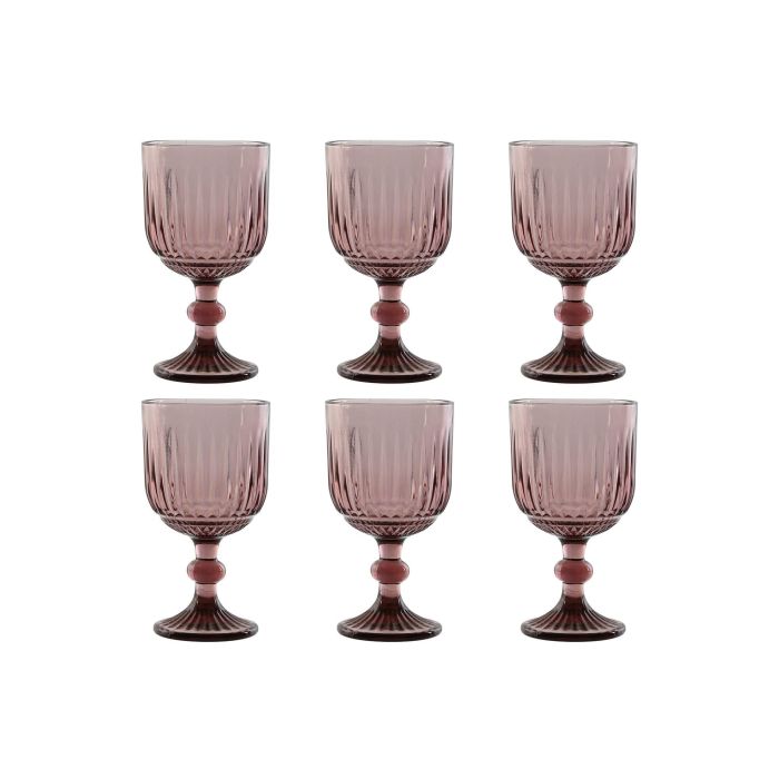 Copa Basicos DKD Home Decor Rosa 8.8 x 16.3 x 8.8 cm Set de 6