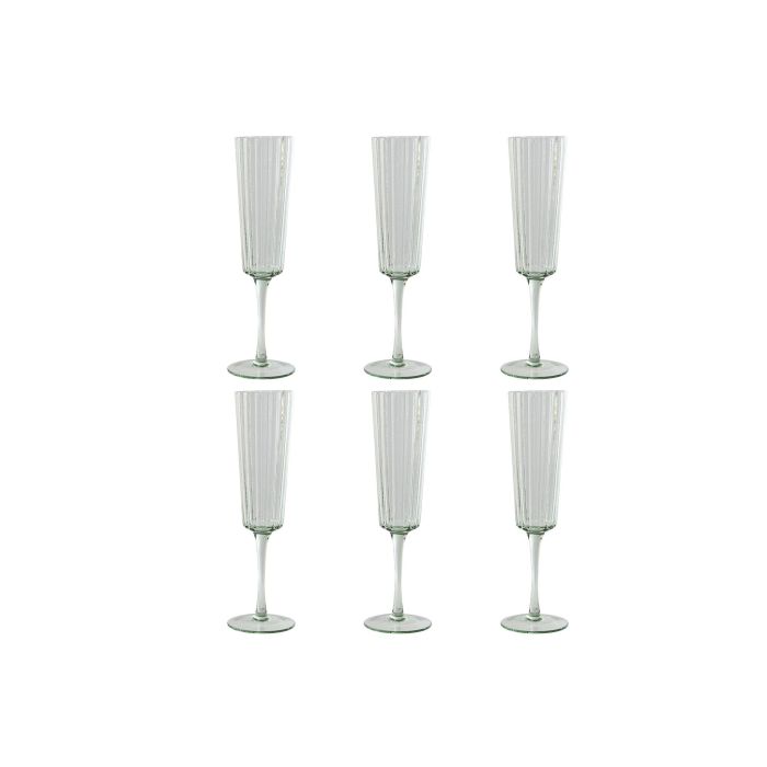 Copa Basicos DKD Home Decor Verde 6 x 23.7 x 6 cm Set de 6