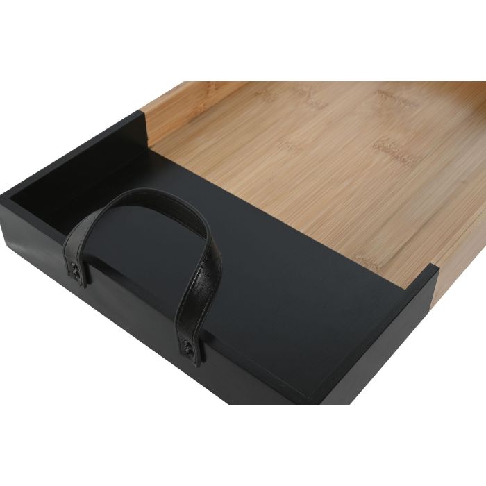 Bandeja Moderno DKD Home Decor Negro Natural 27 x 4.5 x 42 cm 1