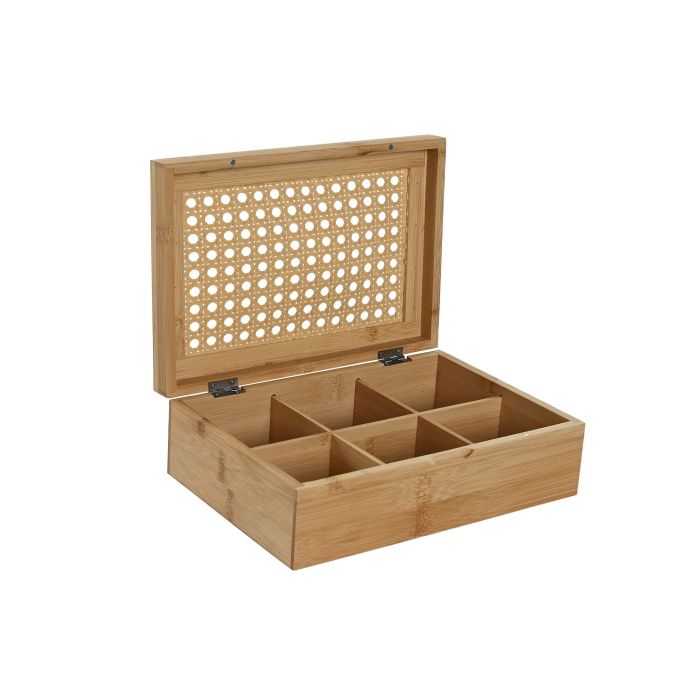 Caja Infusiones Basicos DKD Home Decor Natural 16.5 x 7.5 x 24 cm 1