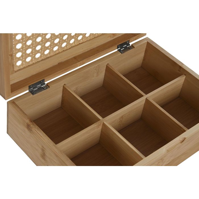 Caja Infusiones Basicos DKD Home Decor Natural 16.5 x 7.5 x 24 cm 2