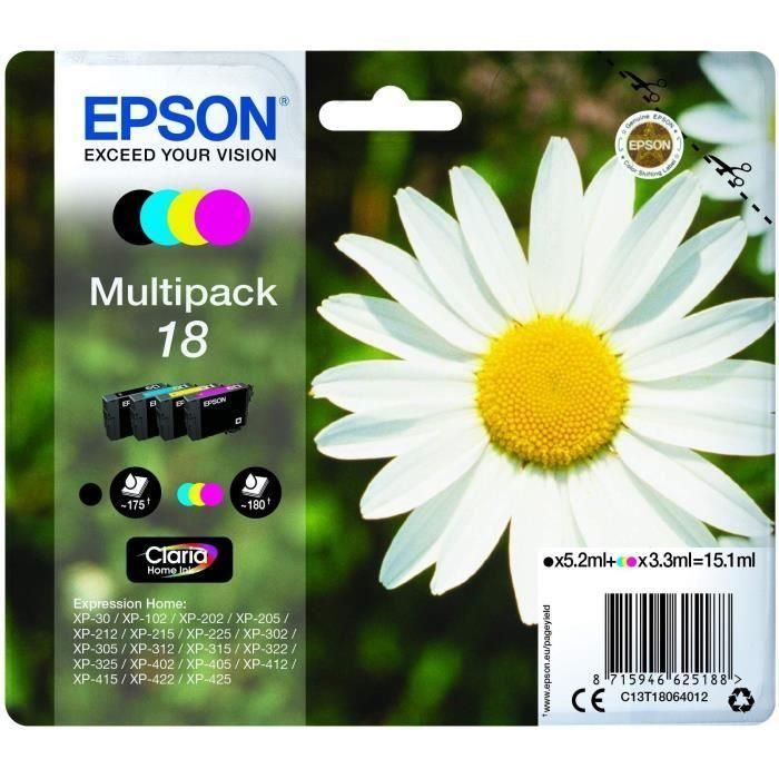 Consumibles Epson Multipack 4-Colores 18 cLaria Bl 1