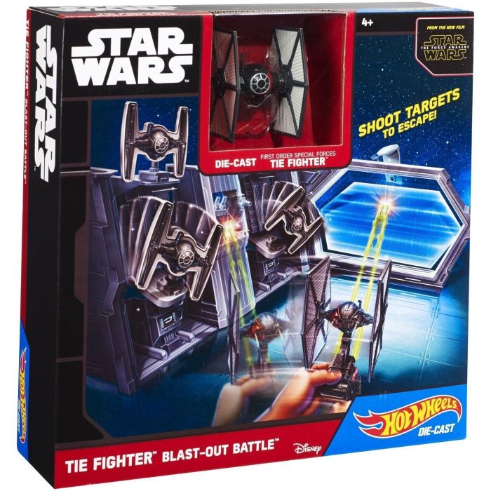 Hot Wheels - Set - Star Wars Raumschiff Tie Fighter Blast-Out Battle 8 Hot Wheels - Set - Star Wars Raumschiff Tie Fighter Blast-Out Battle 8
