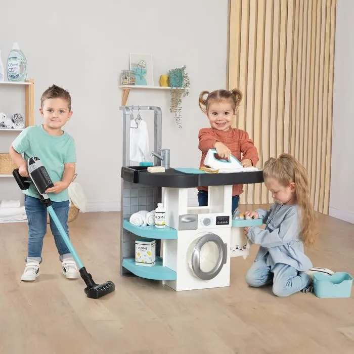 Smoby Rowenta Lavadero Infantil con Sonidos Realistas y 17 Accesorios SMO3032163303206 3