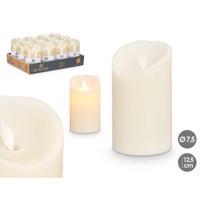 Giftdecor Vela LED Crema Mediana 12.5 cm, Pilas no Incluidas (24 Unidades) Giftdecor Vela LED Crema Mediana 12.5 cm, Pilas no Incluidas (24 Unidades)