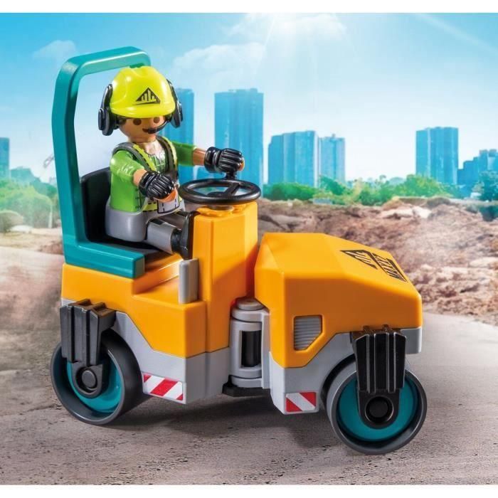 Playmobil 71751 Construcción De Carreteras Action Heroes: Set con Rodillo Compactador, Medidor Láser y Accesorios para Niños +4 años 3 Playmobil 71751 Construcción De Carreteras Action Heroes: Set con Rodillo Compactador, Medidor Láser y Accesorios para Niños +4 años 3