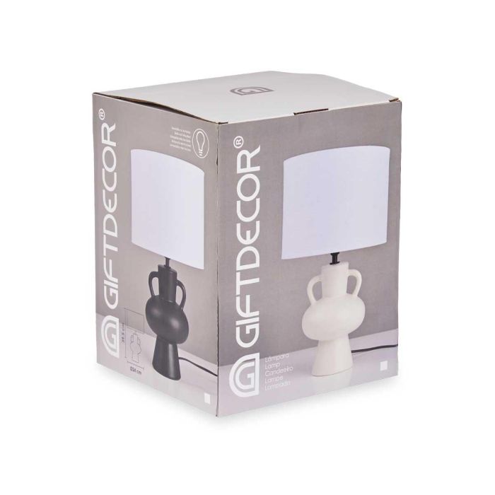 Lámpara Jarrón Gris Giftdecor 240x39.7x24 cm Cerámica (4 Unidades) 2 Lámpara Jarrón Gris Giftdecor 240x39.7x24 cm Cerámica (4 Unidades) 2