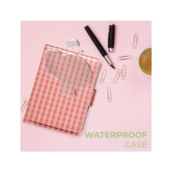 Funda para eBook Wondee Layla Cuadros Rosa 170x200x130 mm 3