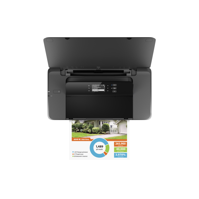 HP Officejet Impresora portátil 200, Estampado, Impresión desde USB frontal, CZ993A, 10 ppm negro, 7 ppm color, WiFi, 4800 x 1200 DPI 11