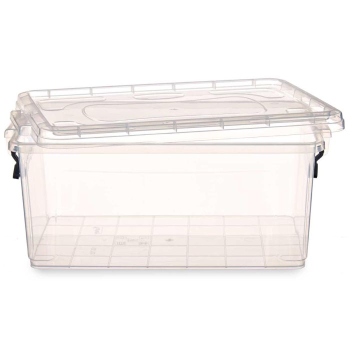 Caja Plastico Ordenacion Transparente 13,7L Kipit 27X18CM (12 Unidades) 2 Caja Plastico Ordenacion Transparente 13,7L Kipit 27X18CM (12 Unidades) 2