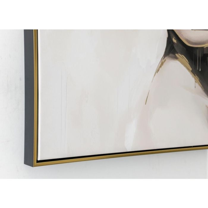Cuadro Glam DKD Home Decor Blanco Dorado 3.7 x 82 x 82.5 cm (2 Unidades) 1