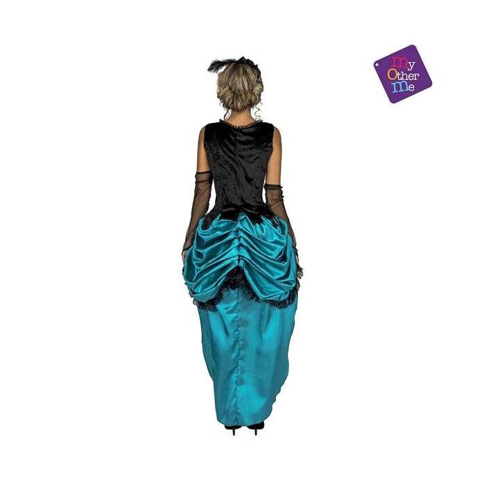 Disfraz señorita saloon azul talla m-l 2 Disfraz señorita saloon azul talla m-l 2