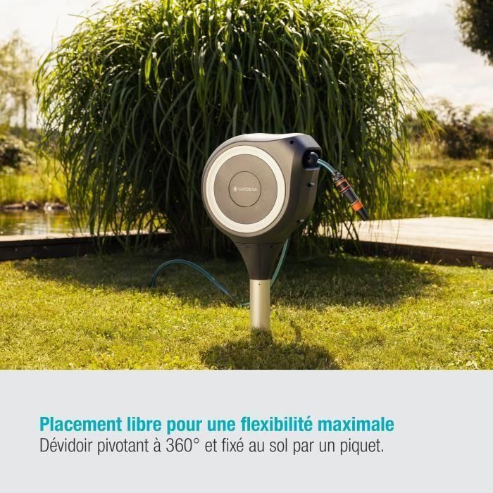 Gardena Enrollador de Manguera Automático RollUp S 15 m 11 mm Rebobinado Auto. Anti-Torsión Borde Blanco 2 Gardena Enrollador de Manguera Automático RollUp S 15 m 11 mm Rebobinado Auto. Anti-Torsión Borde Blanco 2