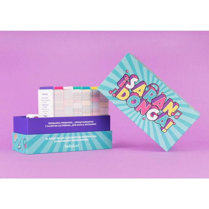 Hello Fun Juego ¡Sarandonga! Juego musical para cantar, interpretar y bailar +12 años No requiere pilas 14,8x10x7 cm 2 Hello Fun Juego ¡Sarandonga! Juego musical para cantar, interpretar y bailar +12 años No requiere pilas 14,8x10x7 cm 2