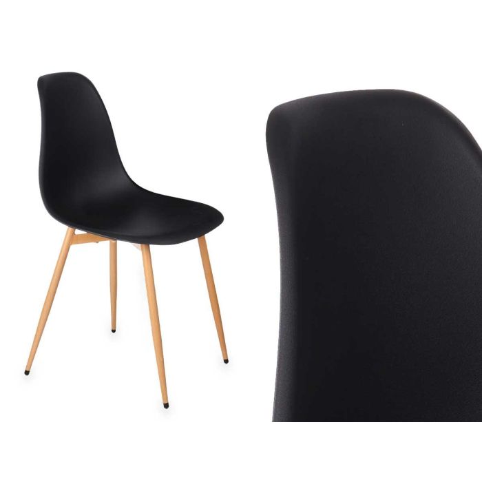 Silla Negra Giftdecor 52X82CM (4 Unidades) 1 Silla Negra Giftdecor 52X82CM (4 Unidades) 1