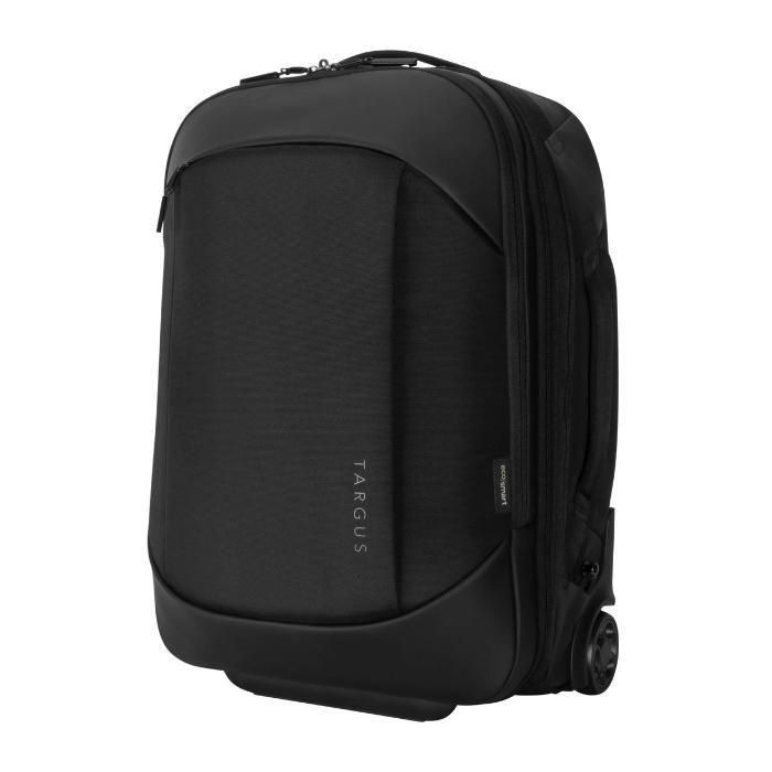Targus EcoSmart Mobile Tech Traveler Mochila con Ruedas Convertible para Portátil 15.6" con SafePort Sling Expandible 35-40L Negra Equipaje de Mano 11