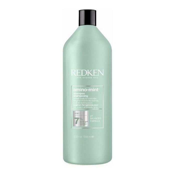 Redken Champú Amino-Mint 1000ml - Frescor y Bienestar para el Cuero Cabelludo Redken Champú Amino-Mint 1000ml - Frescor y Bienestar para el Cuero Cabelludo