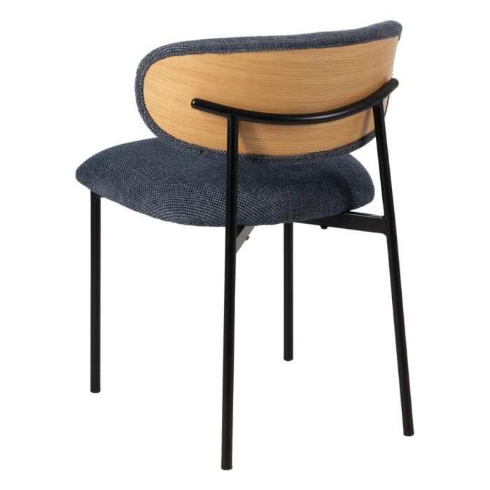 Silla Azul Tejido-Metal Salón 50 X 54 X 73,50 cm