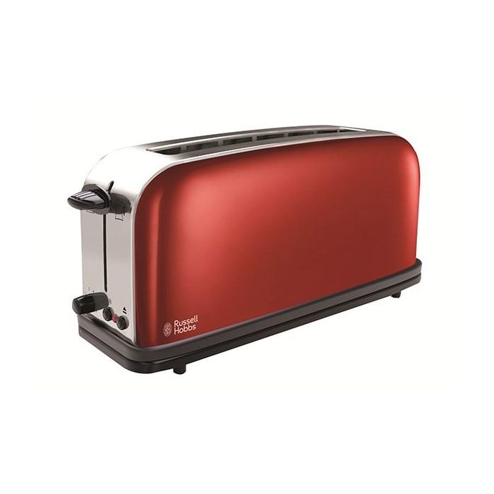 Russell Hobbs 21391-56 Tostador de ranura alargada con regulador ajustable del nivel de tueste, función para pan congelado y bandeja recogemigas, Flame Red Russell Hobbs 21391-56 Tostador de ranura alargada con regulador ajustable del nivel de tueste, función para pan congelado y bandeja recogemigas, Flame Red