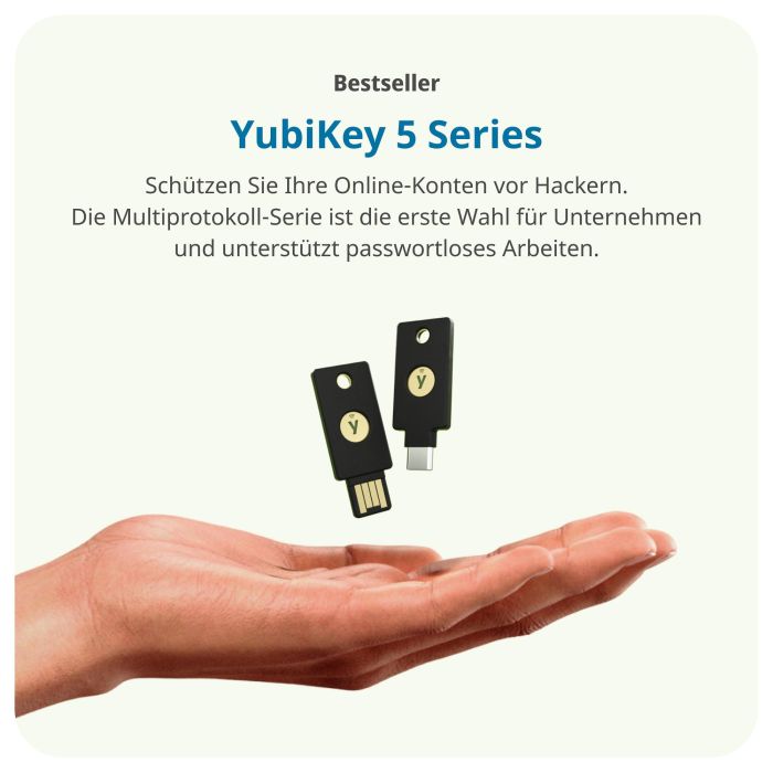 Yubico YubiKey 5C NFC USB-C Seguridad Llave NFC Negro 10