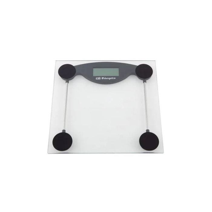 Orbegozo Báscula de Baño PB-2211 de Cristal con Capacidad hasta 150kg