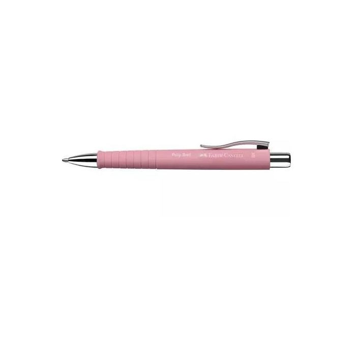 Faber Castell Bolígrafo Poly Ball Colours XB Tinta Azul Recargable, Forma Triangular Ergonómica, Color Rosa 0 Faber Castell Bolígrafo Poly Ball Colours XB Tinta Azul Recargable, Forma Triangular Ergonómica, Color Rosa 0