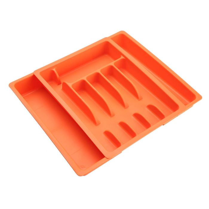 Versa Cubertero Extensible Naranja 38x6 cm (2 Unidades) Versa Cubertero Extensible Naranja 38x6 cm (2 Unidades)