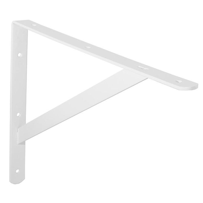 Herrajes Alk Escuadra de Refuerzo Dory, Acabado Blanco, Disponible también en Negro y Gris, Ancho Externo 400