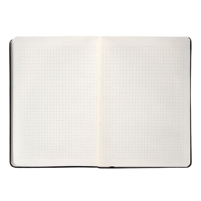 Cuaderno Con Gomilla Antartik Notes Tapa Dura A5 Hojas Cuadricula Negro 100 Hojas 80 gr Fsc 7