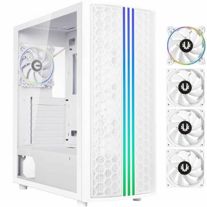 Caja de PC sin fuente de alimentación - BITFENIX Sabre Mesh (Blanco) - Torre media - Formato ATX Caja de PC sin fuente de alimentación - BITFENIX Sabre Mesh (Blanco) - Torre media - Formato ATX