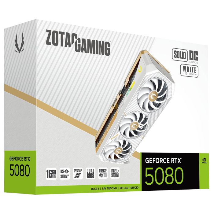 Zotac RTX 5080 16GB GDDR7 3Fan White Tarjeta Gráfica 5